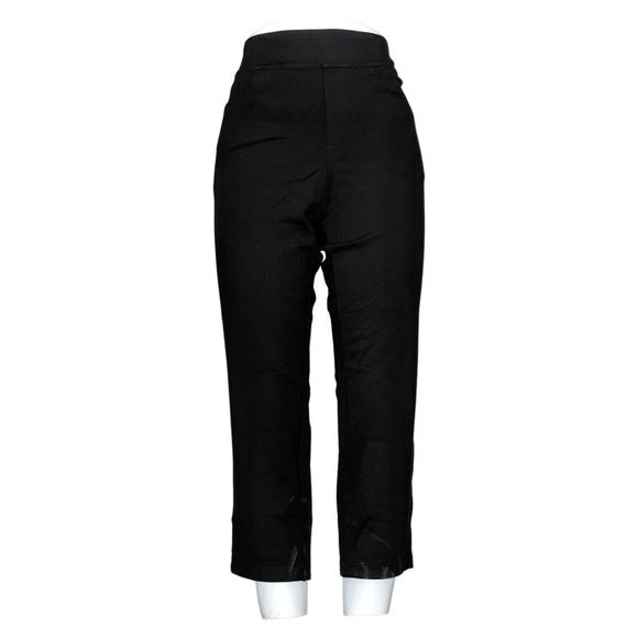 Pantalon Slim Droit Femme Belle By Kim Gravel – Noir, Taille 2, élastiqué, Neuf Sans étiquette